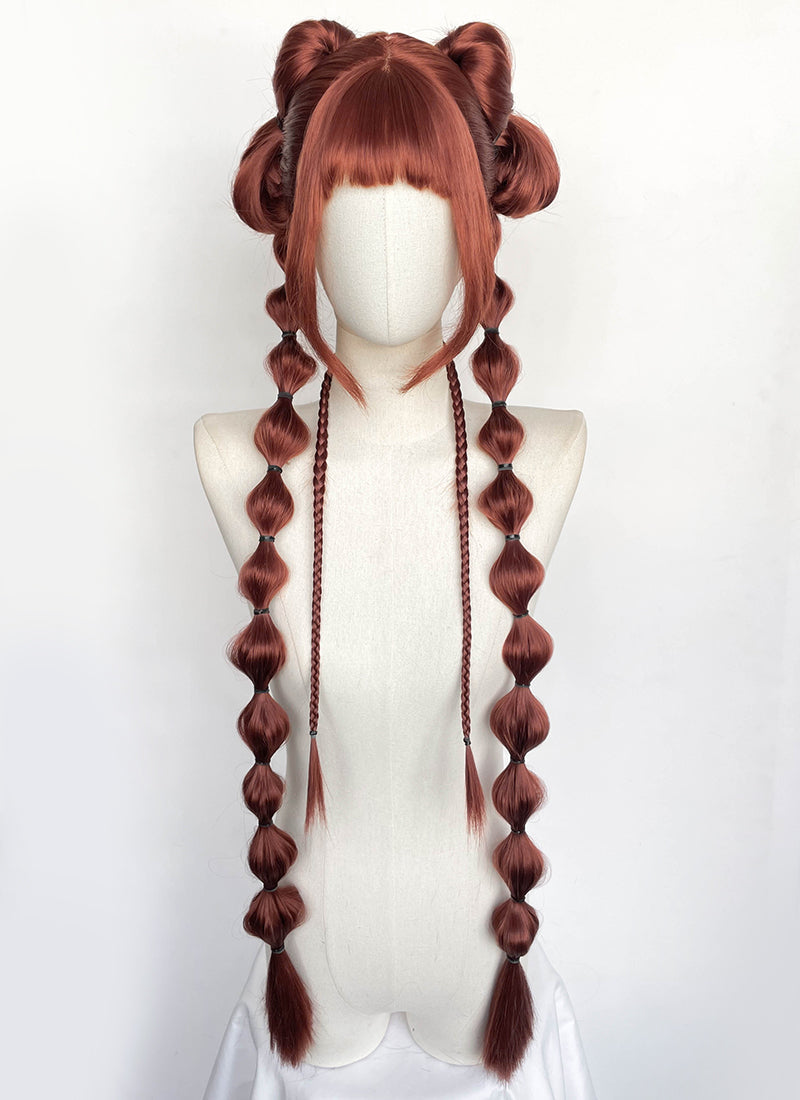 Clair Obscur: Expedition 33 DLC "Esquie" Maelle Auburn Braided Lace Front Synthetic Wig LF2192