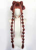 Clair Obscur: Expedition 33 DLC "Esquie" Maelle Auburn Braided Lace Front Synthetic Wig LF2192