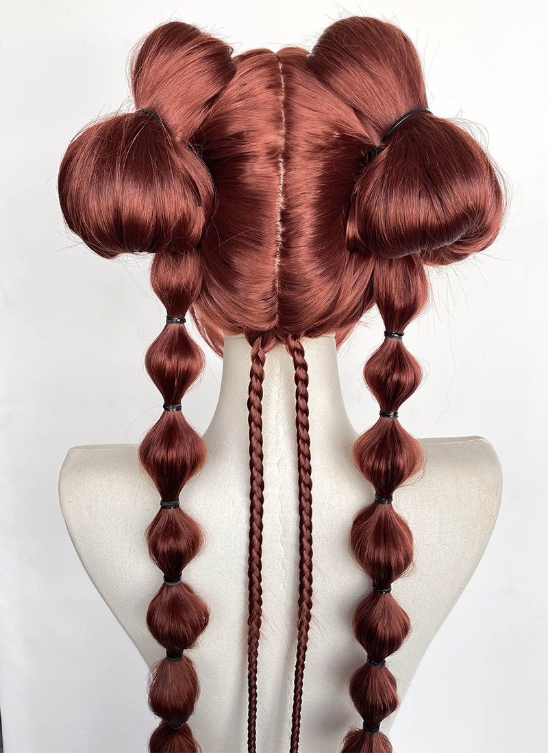 Clair Obscur: Expedition 33 DLC "Esquie" Maelle Auburn Braided Lace Front Synthetic Wig LF2192