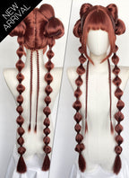 Clair Obscur: Expedition 33 DLC "Esquie" Maelle Auburn Braided Lace Front Synthetic Wig LF2192