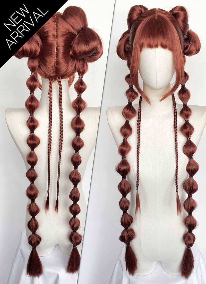 Clair Obscur: Expedition 33 DLC "Esquie" Maelle Auburn Braided Lace Front Synthetic Wig LF2192