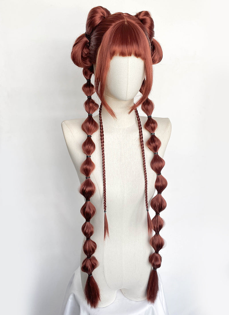 Clair Obscur: Expedition 33 DLC "Esquie" Maelle Auburn Braided Lace Front Synthetic Wig LF2192
