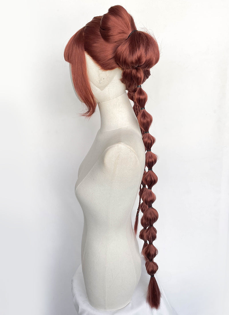 Clair Obscur: Expedition 33 DLC "Esquie" Maelle Auburn Braided Lace Front Synthetic Wig LF2192