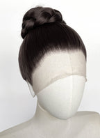 Bridgerton Sophie Baek Brunette Braided Lace Front Synthetic Wig LF2195