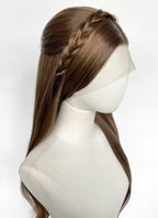 Barbie as the Princess and the Pauper Queen Erika Brunette Braided Lace Front Synthetic Wig LF2196