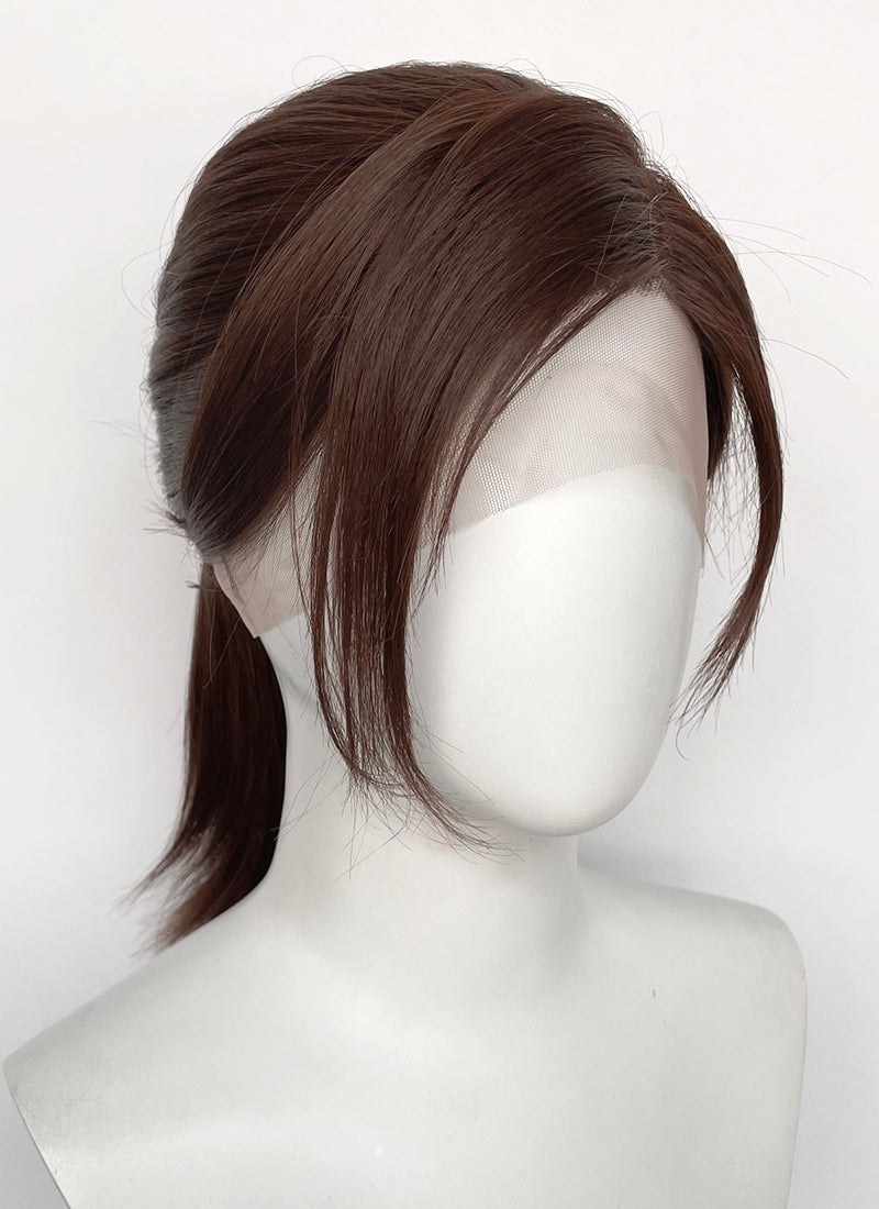 Resident Evil Claire Redfield Brown Ponytail Lace Front Wig LF2199