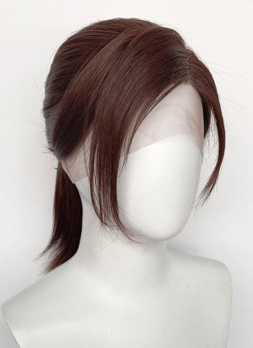 Resident Evil Claire Redfield Reddish Brown Ponytail Lace Front Wig LF2199