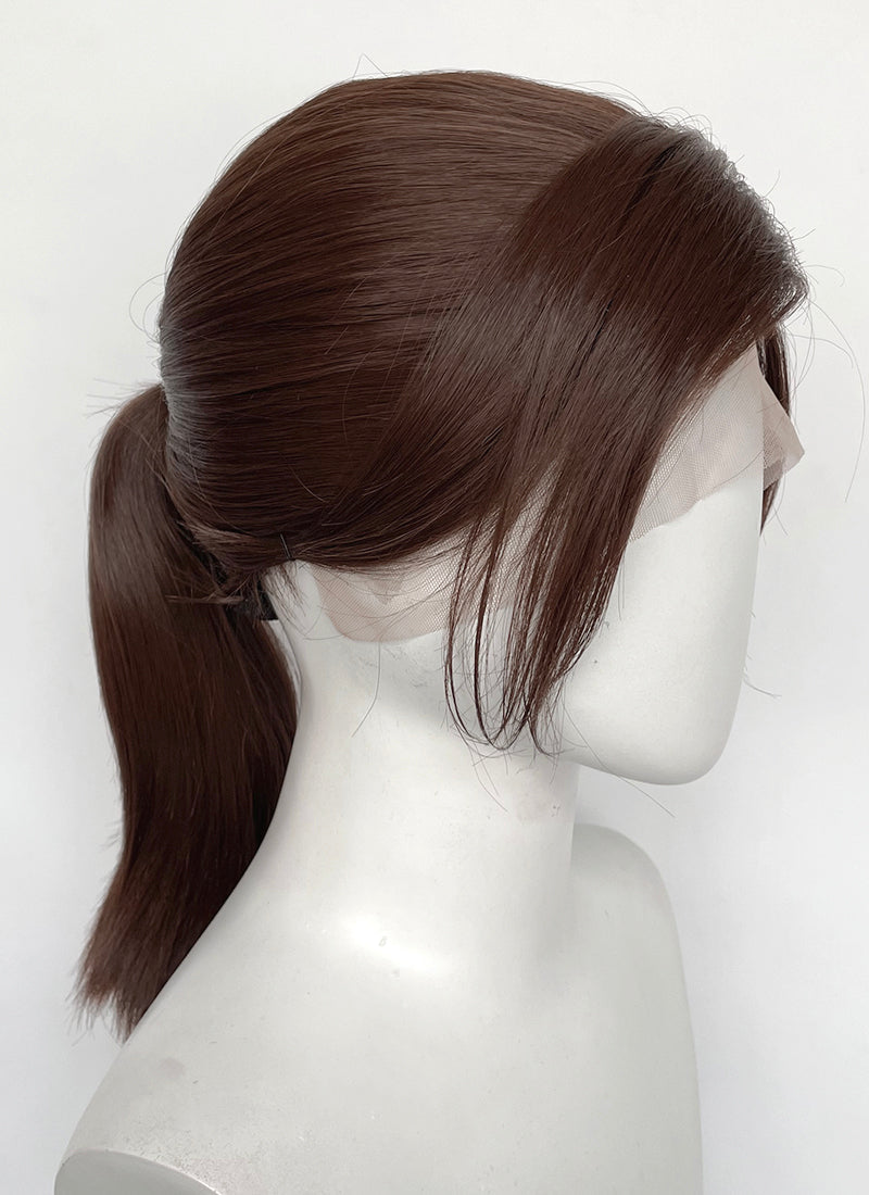 Resident Evil Claire Redfield Brown Ponytail Lace Front Wig LF2199