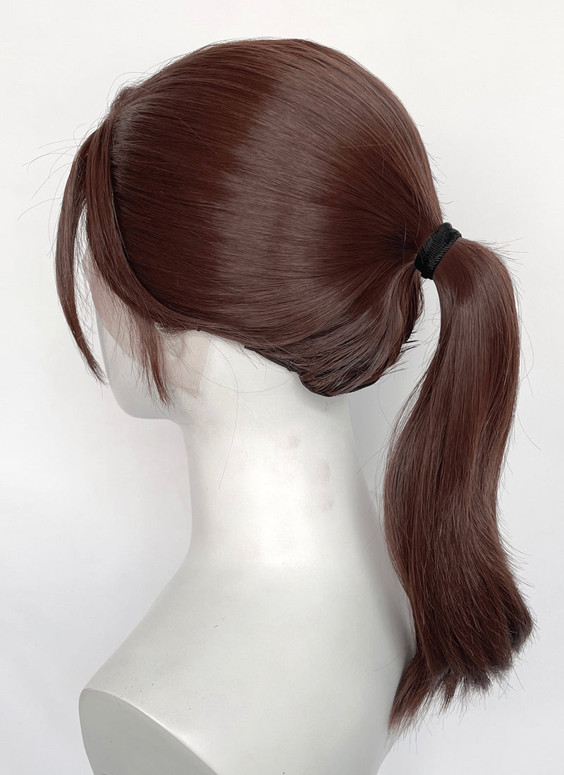 Resident Evil Claire Redfield Reddish Brown Ponytail Lace Front Wig LF2199