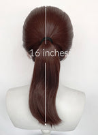 Resident Evil Claire Redfield Reddish Brown Ponytail Lace Front Wig LF2199