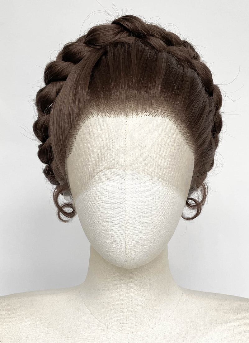 Star Wars Princess Leia Brunette Braided Lace Front Synthetic Wig LF2202