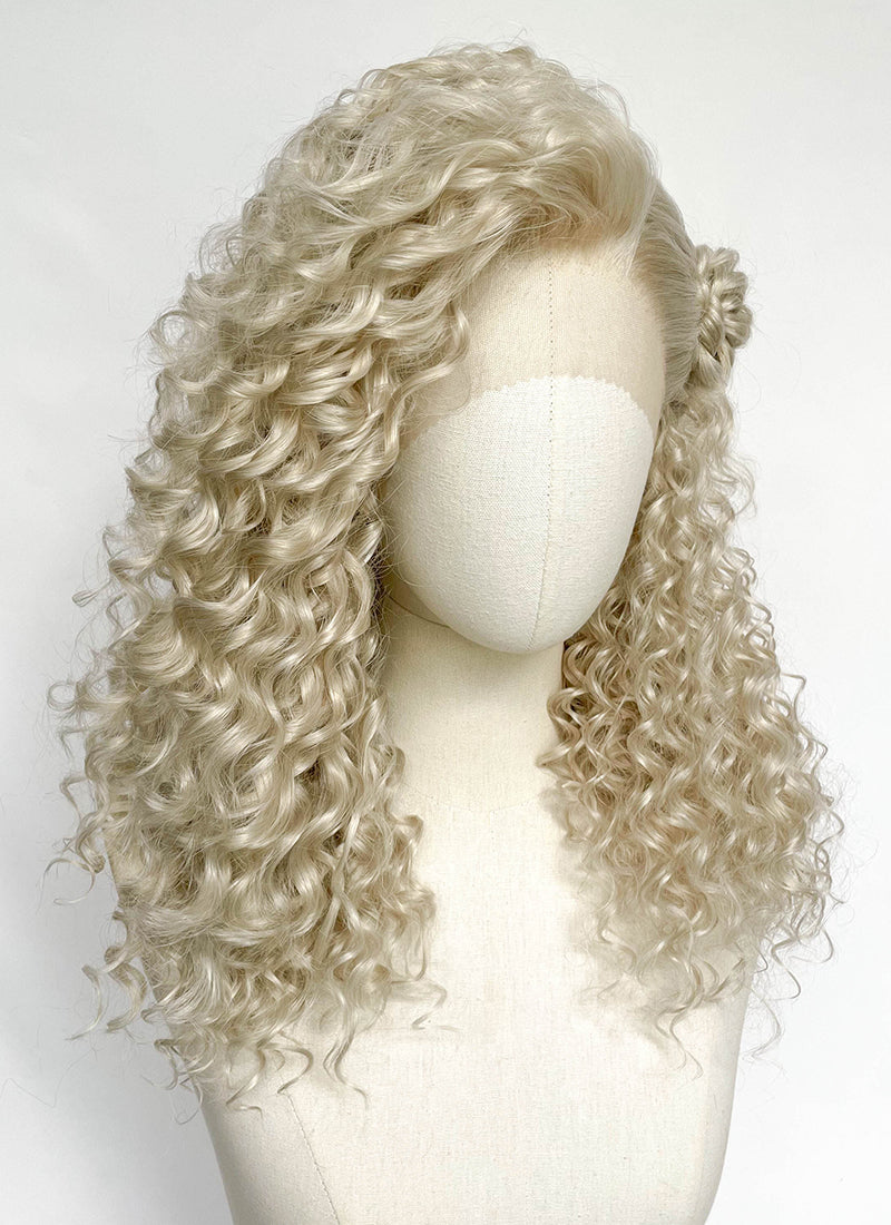 Ash Blonde Braided Lace Front Synthetic Wig LF2203