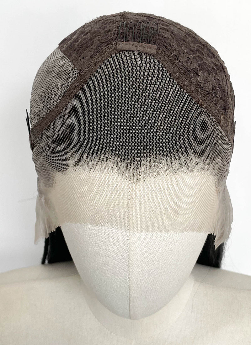 Black Braided Lace Front Synthetic Wig LF2204