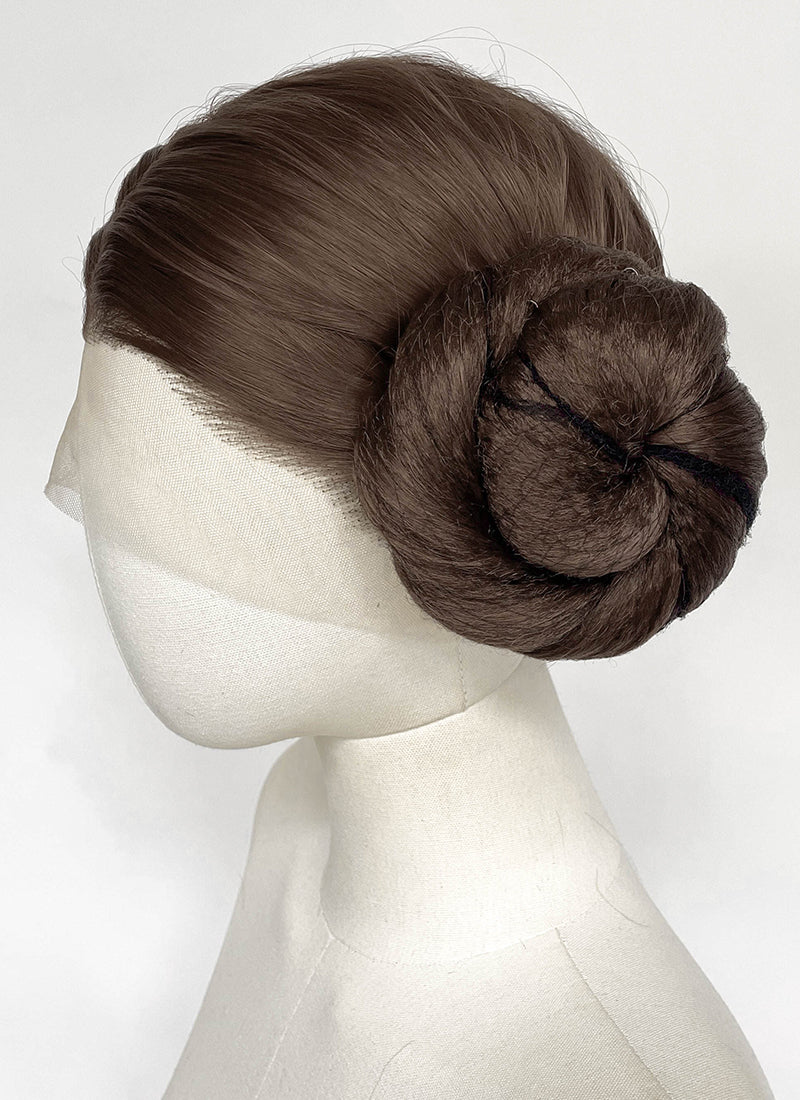 Star Wars Princess Leia Organa Brunette Braided Lace Front Synthetic Wig LF2205