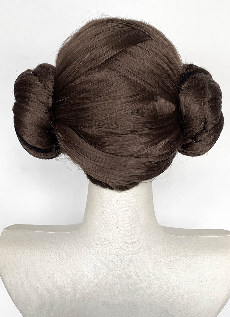 Star Wars Princess Leia Organa Brunette Braided Lace Front Synthetic Wig LF2205