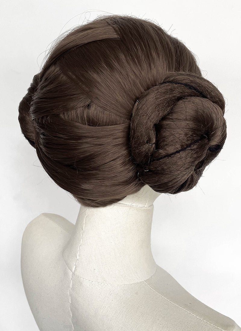 Star Wars Princess Leia Organa Brunette Braided Lace Front Synthetic Wig LF2205