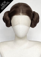 Star Wars Princess Leia Organa Brunette Braided Lace Front Synthetic Wig LF2205