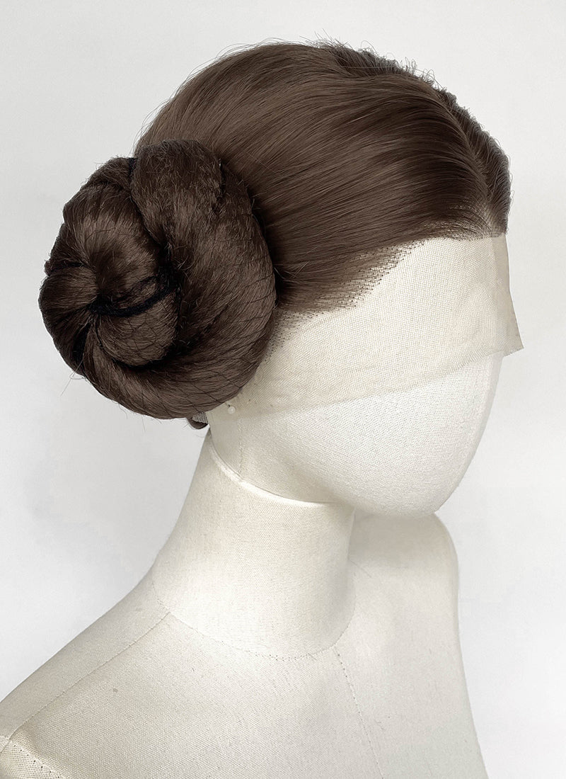 Star Wars Princess Leia Organa Brunette Braided Lace Front Synthetic Wig LF2205