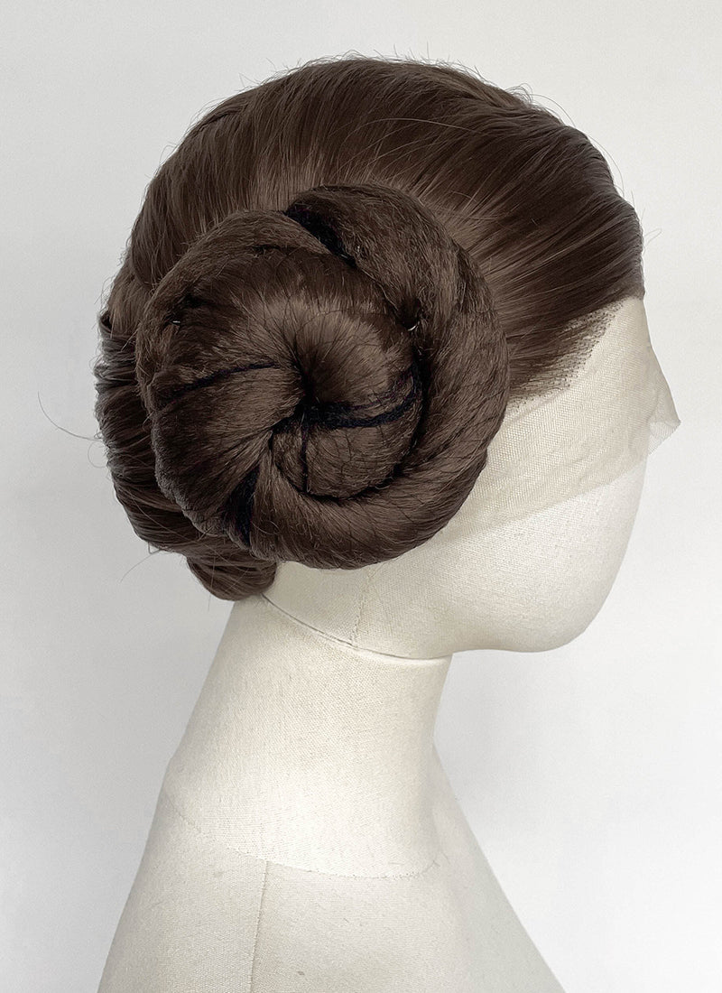 Star Wars Princess Leia Organa Brunette Braided Lace Front Synthetic Wig LF2205