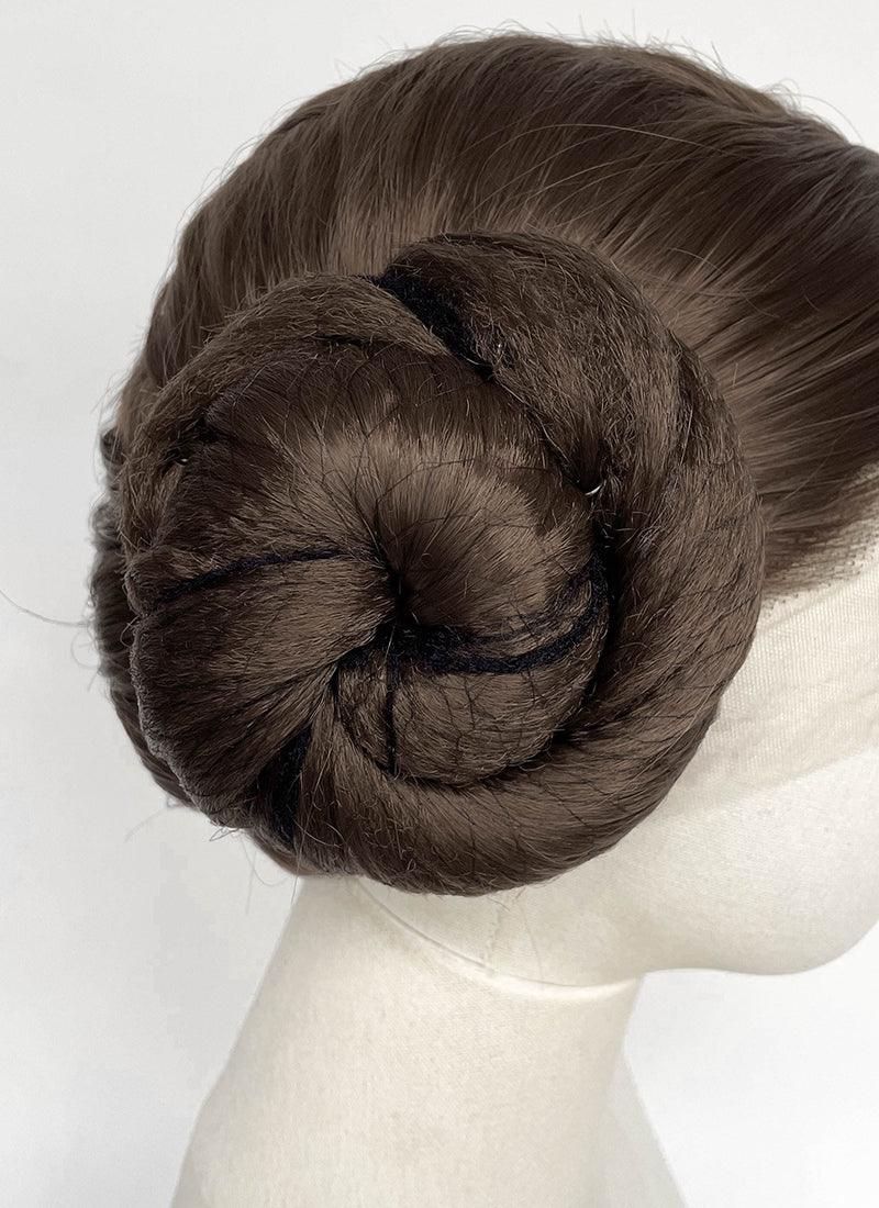 Star Wars Princess Leia Organa Brunette Braided Lace Front Synthetic Wig LF2205