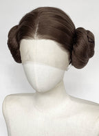 Star Wars Princess Leia Organa Brunette Braided Lace Front Synthetic Wig LF2205