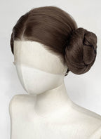 Star Wars Princess Leia Organa Brunette Braided Lace Front Synthetic Wig LF2205