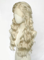Game of Thrones Daenerys Targaryen Light Ash Blonde Braided Lace Front Synthetic Wig LF2212
