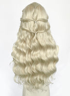 Game of Thrones Daenerys Targaryen Light Ash Blonde Braided Lace Front Synthetic Wig LF2212