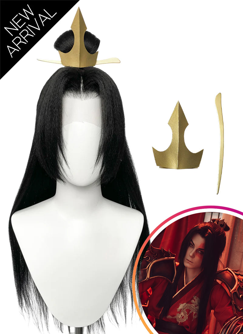 Avatar: The Last Airbender Zuko Black Braided Lace Front Synthetic Wig LF2214