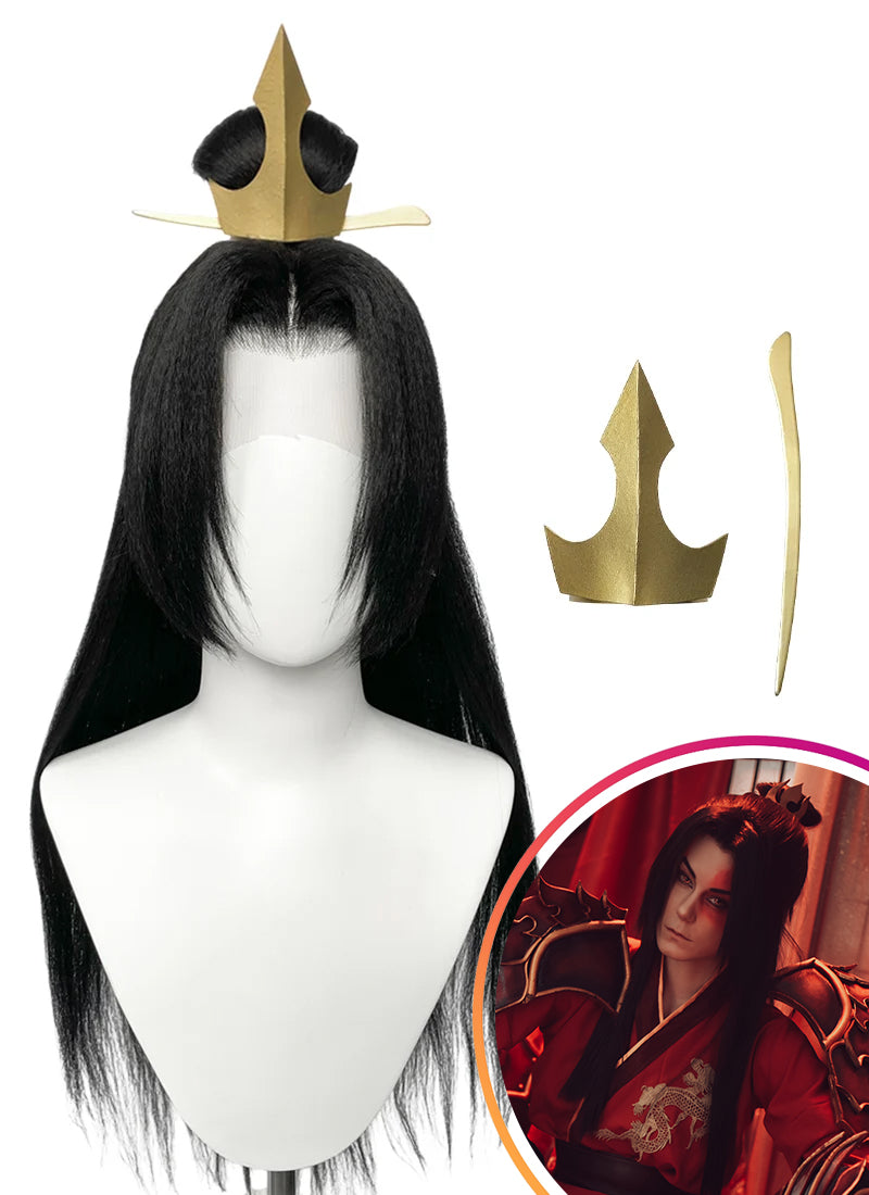 Avatar: The Last Airbender Zuko Black Braided Lace Front Synthetic Wig LF2214