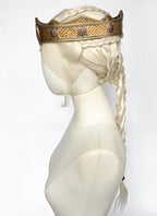 House of the Dragon Rhaenyra Targaryen Platinum Blonde Braided Lace Front Synthetic Wig LF2216