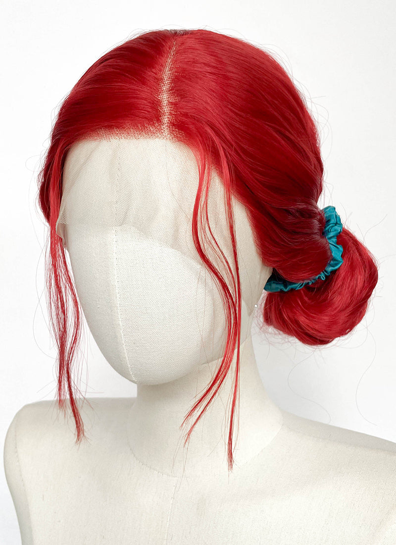 The Witcher 3 Triss Merigold Red Braided Lace Front Synthetic Wig LF2218