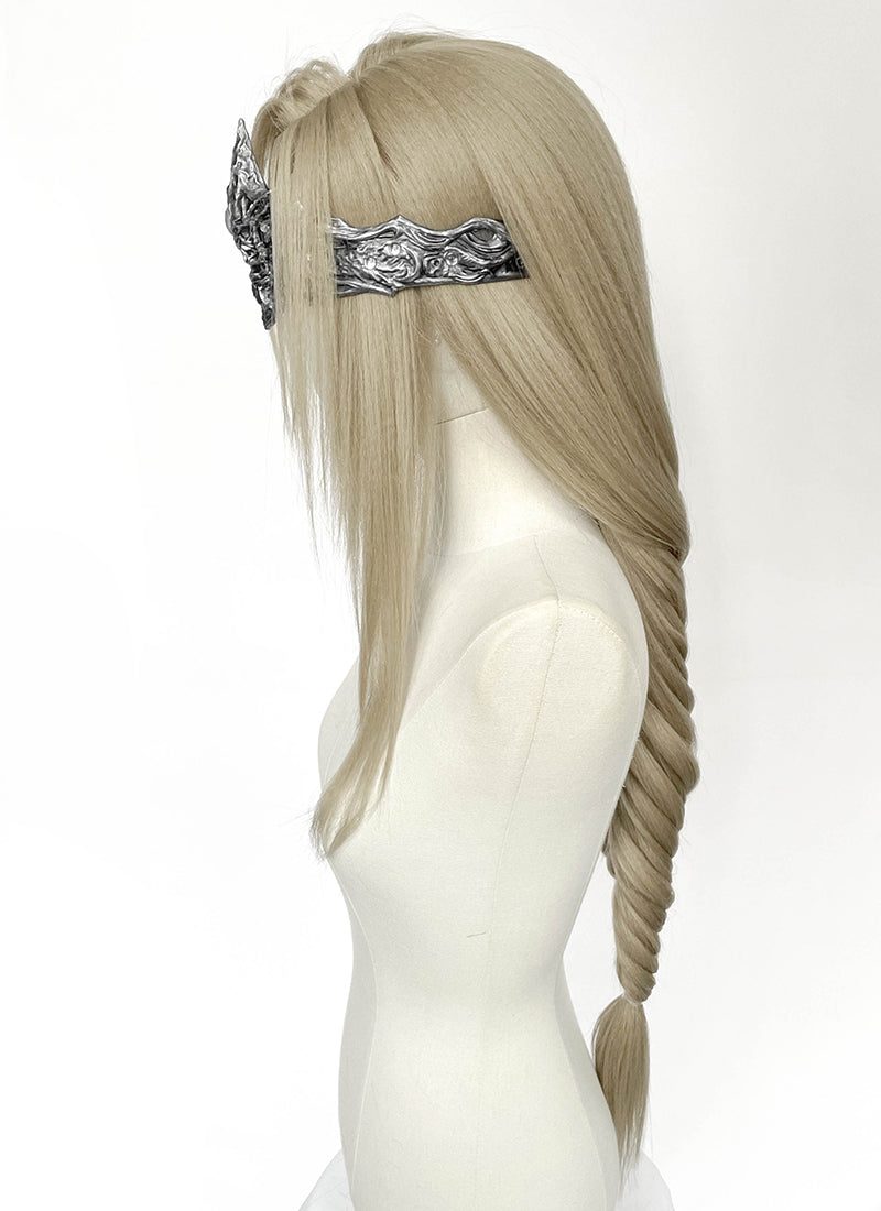 Dark Souls III Fire Keeper Ash Blonde Braided Lace Front Synthetic Wig LF2219