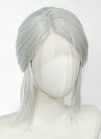 The Witcher 3 Ciri Yaki Silver Grey Braided Lace Front Synthetic Wig LF2220