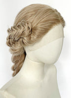 Mixed Blonde Braided Yaki Lace Front Synthetic Wig LF2222
