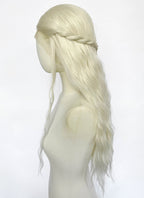 House of the Dragon Helaena Targaryen Platinum Blonde Braided Lace Front Synthetic Wig LF2228