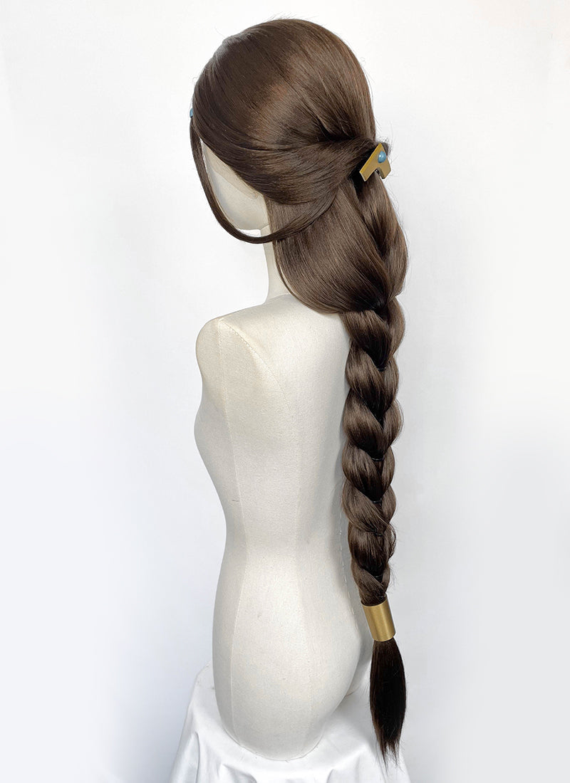 Avatar: The Last Airbender Katara Brunette Braided Lace Front Synthetic Wig LF2229
