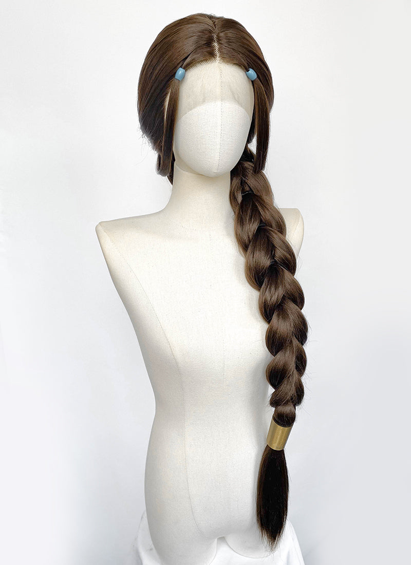 Avatar: The Last Airbender Katara Brunette Braided Lace Front Synthetic Wig LF2229