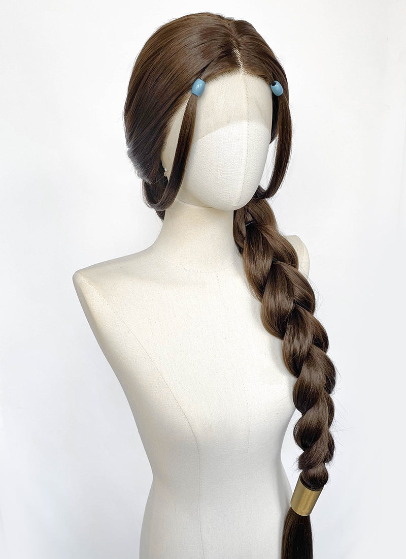 Avatar: The Last Airbender Katara Brunette Braided Lace Front Synthetic Wig LF2229