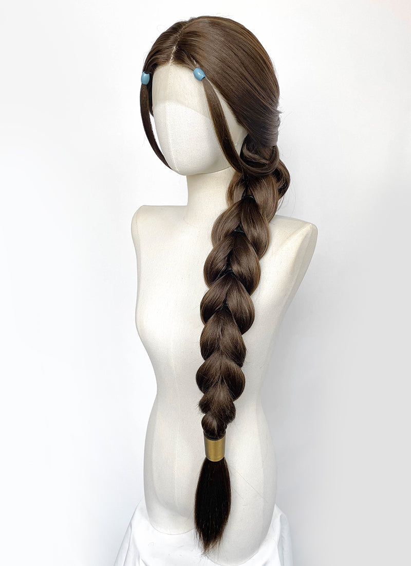 Avatar: The Last Airbender Katara Brunette Braided Lace Front Synthetic Wig LF2229