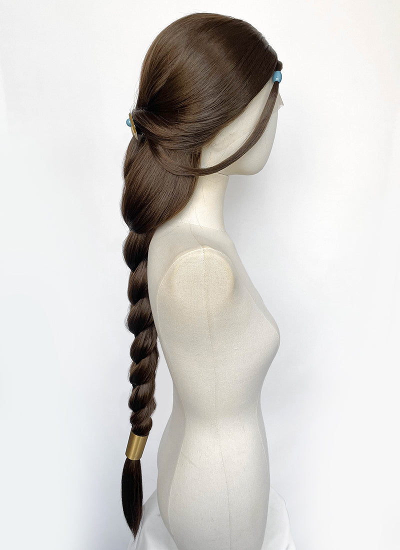 Avatar: The Last Airbender Katara Brunette Braided Lace Front Synthetic Wig LF2229
