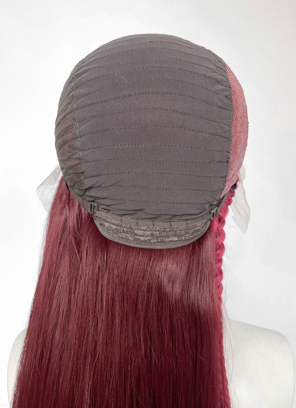 Mixed Red Braided Lace Front Synthetic Hair Wig LF2232