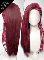 Mixed Red Braided Lace Front Synthetic Hair Wig LF2232