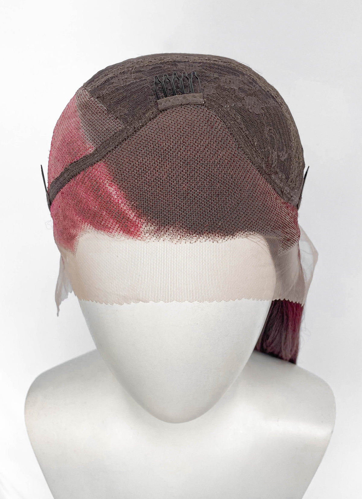 Mixed Red Braided Lace Front Synthetic Hair Wig LF2232