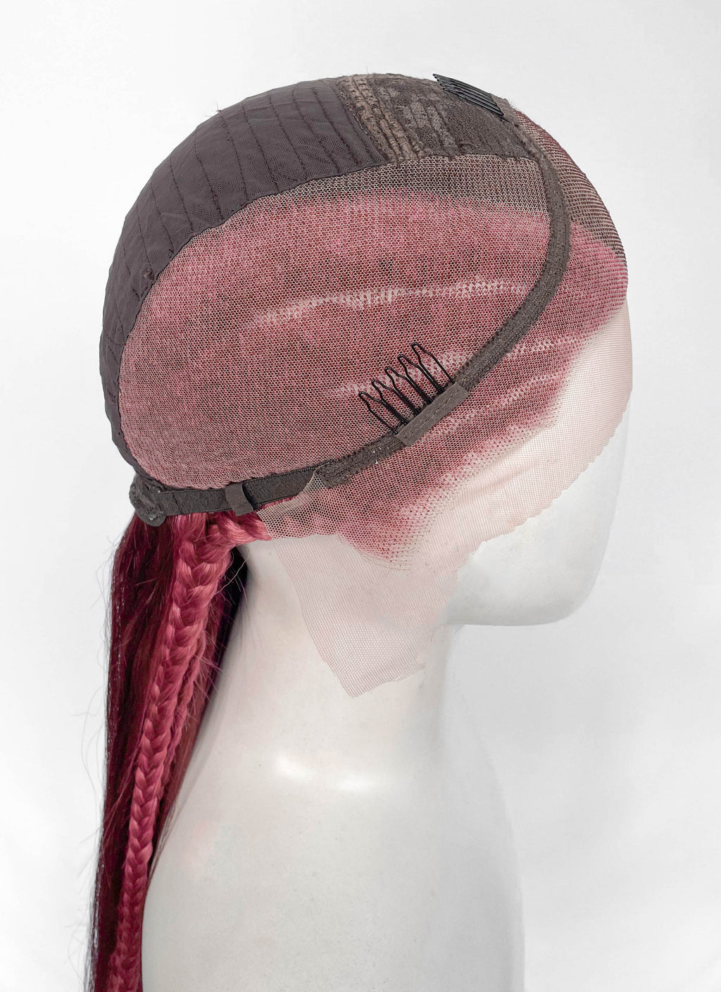 Mixed Red Braided Lace Front Synthetic Hair Wig LF2232