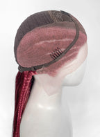 Mixed Red Braided Lace Front Synthetic Hair Wig LF2232