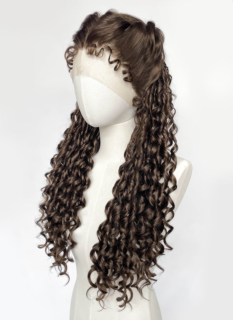 The Phantom Of the Opera Christine Daaé Brunette Braided Lace Front Synthetic Wig LF2234