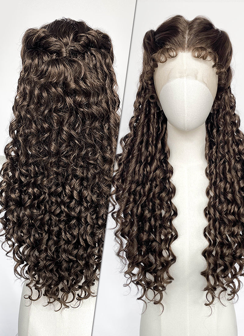 The Phantom Of the Opera Christine Daaé Brunette Braided Lace Front Synthetic Wig LF2234
