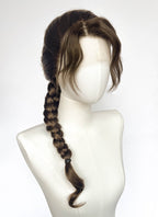 Brunette Braided Lace Front Synthetic Wig For Cosplay as Katniss Everdeen from The Hunger Games LF2235