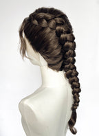 Brunette Braided Lace Front Synthetic Wig For Cosplay as Katniss Everdeen from The Hunger Games LF2235